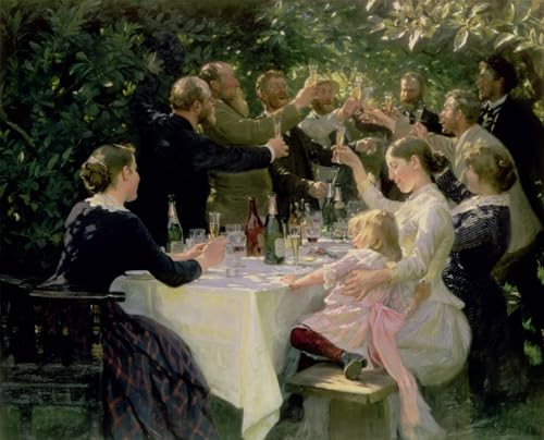 Tableau impressions d'art mural Krøyer reproduction haut de gamme style vintage