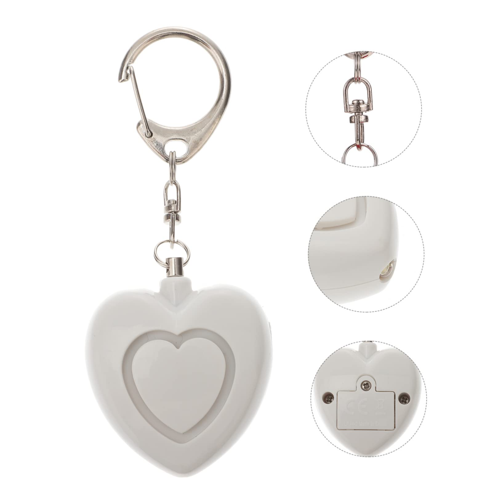 jojofuny 5 Alarmas De Bolsillo para Mujer Botón De Emergencia Llavero con Alarma Personal Y Luces Led Brillantes.