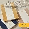 Intelligent Change Premium Daily Small Notebook With Quotes, Lined Journal, Work Notebook, A5 Journal for Writing Notes, To-Do Lists, Creative Writing