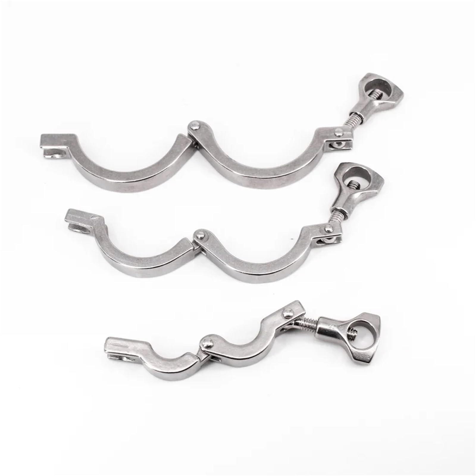 K25,4-119 mm, 1,3 cm, 1,9 cm, 2.5in, 3,8 cm, 5,1 cm, 6,3 cm, 7,6 cm, 10,2 cm, SUS 304, connettore per tubo in acciaio inox (K91 mm, 300 g)