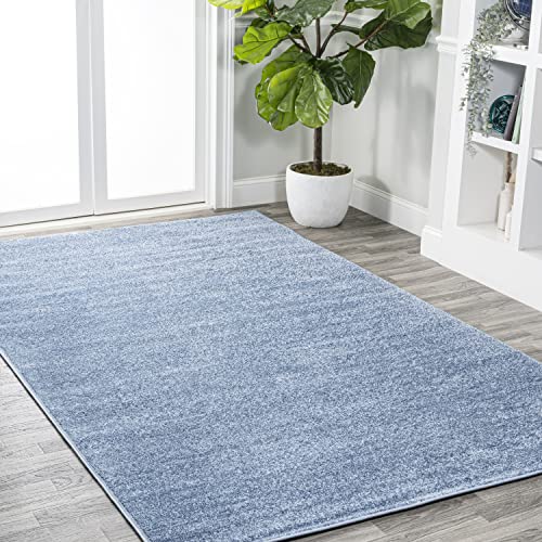 Tapete clásico azul 4x6 poliéster para interiores miniatura 3