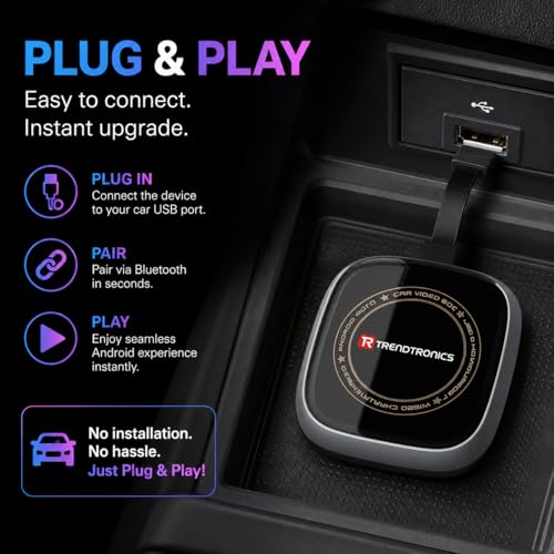 Image of ai Box, 4+32GB, 5-in-1 CarPlay & Android Auto Adapter with Playstore, Works While Driving, Plug &Play, 1Year Warranty