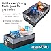 High Road CargoCube Car Storage Bin - Leakproof Car Trunk Storage Organizer with Metal Handles and Front Mesh Pocket, 12x24 Inches - Single pack