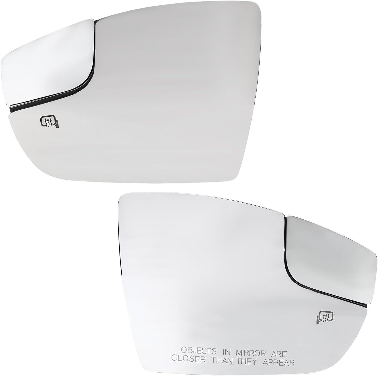 SCITOO Driver and Passenger Side Mirror Glass Compatible with 2012 2013 2014 2015 2016 2017 2018 For Ford For Focus Heat Left and Right Outside Exterior Mirror Glass