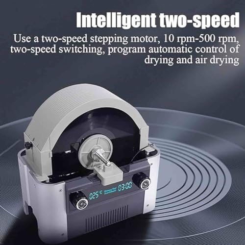 Macchina per la pulizia di dischi in vinile ad ultrasuoni con asciugatura automatica, riscaldatore e timer, kit professionale di pulizia profonda 49 kHz per dischi in vinile