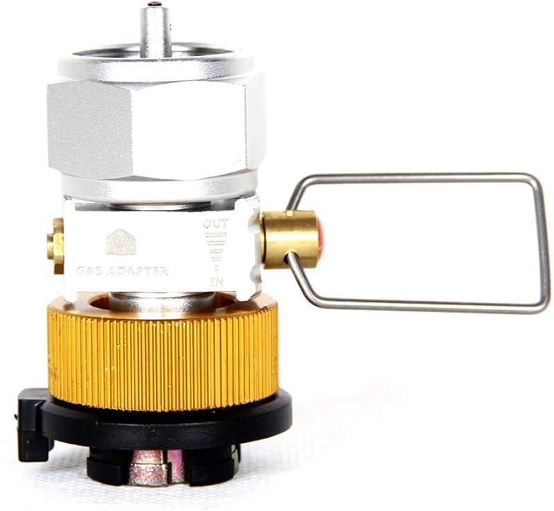 Lixada Gas Saver Plus, Gas Convertor Shifter, Refill Flat Tank, Conversion Adapter, Camping Gas Adaptor Valve, for Nozzle Bottle Type/Butane Gas Cartridge/Lindal Valve Canister