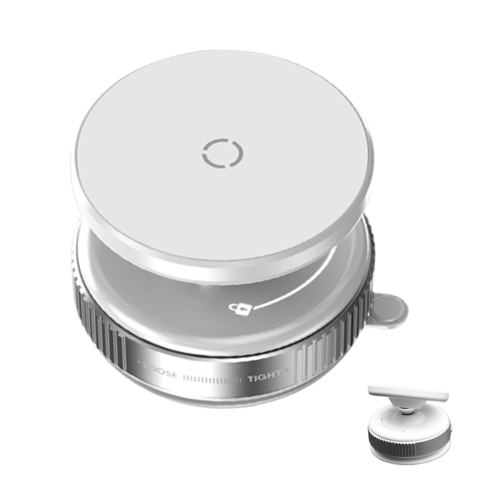 Supporto magnetico per telefono sottovuoto, supporto magnetico | supporto girevole a 360 gradi, interni auto, supporto base a per cruscotto, design compatto nero