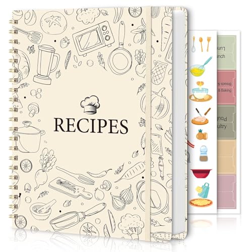 SKYDUE Blank Recipe Book to Write In Your Own Recipes,...