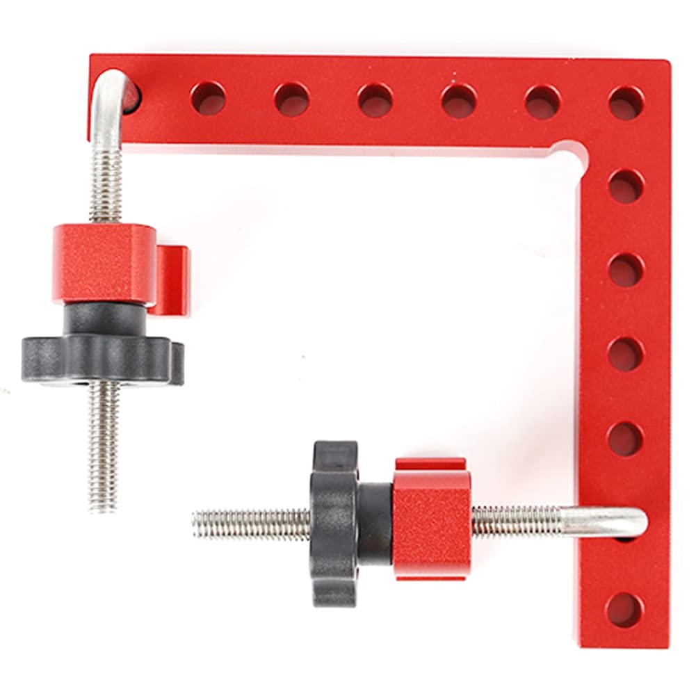 1 Paquete de escuadras de posicionamiento de 90 Grados con sujeción en ángulo Recto de 5,5 x 5,5 Pulgadas para carpintería, Herramienta de sujeción de Esquina t