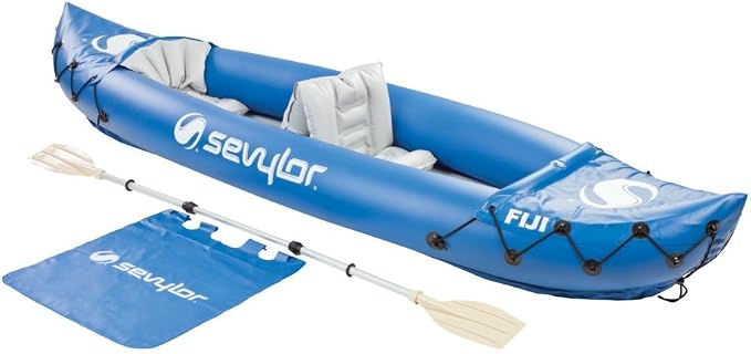 Sevylor Fiji 2-Person Inflatable Kayak - Explore Lakes, Rivers, and Streams with a Durable and Stable Kayak