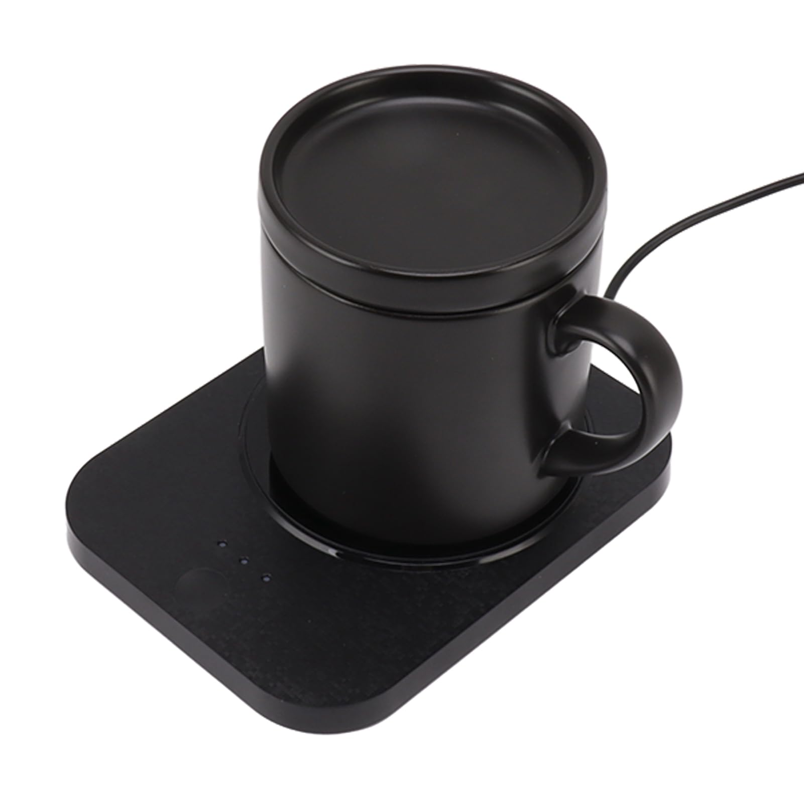 Calentador Eléctrico de Taza de café, Taza de Cerámica Constante de 55 ℃, Almohadilla Térmica, Fuente de Alimentación USB, Calentador de Bebidas de Escritorio, Portátil para