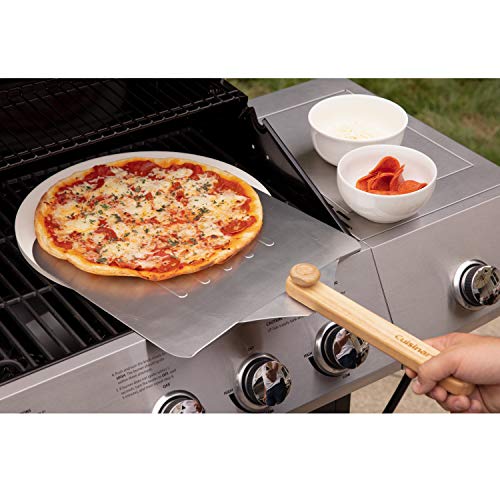 Cuisinart 3 Piece Deluxe Pizza Grilling Pack, 14” Round Pizza Stone for Oven and Grill, Includes Cutter and Foldable Stainless Steel Peel, Complete Set to Build Your Own Pizzas at Home - image 6