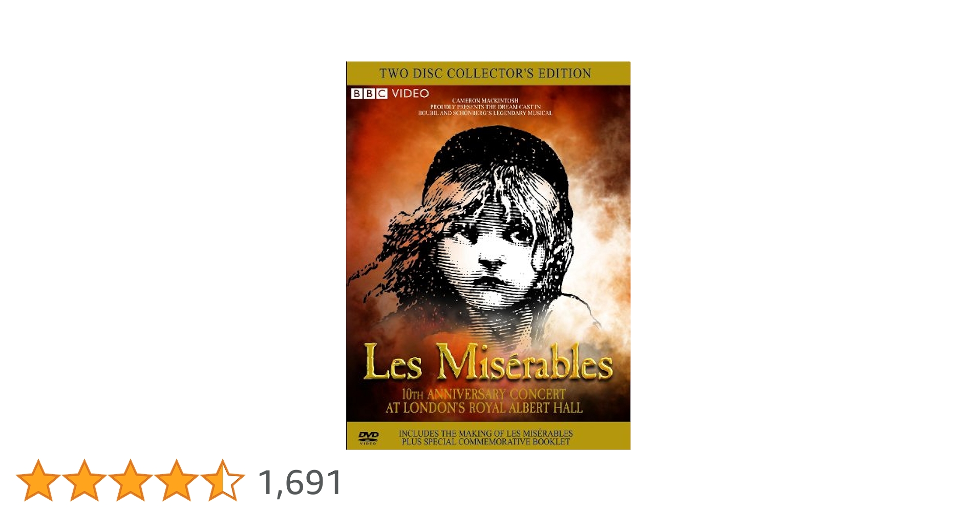 Amazon.co.jp: Les Miserables: 10th Anniversary Concert [DVD