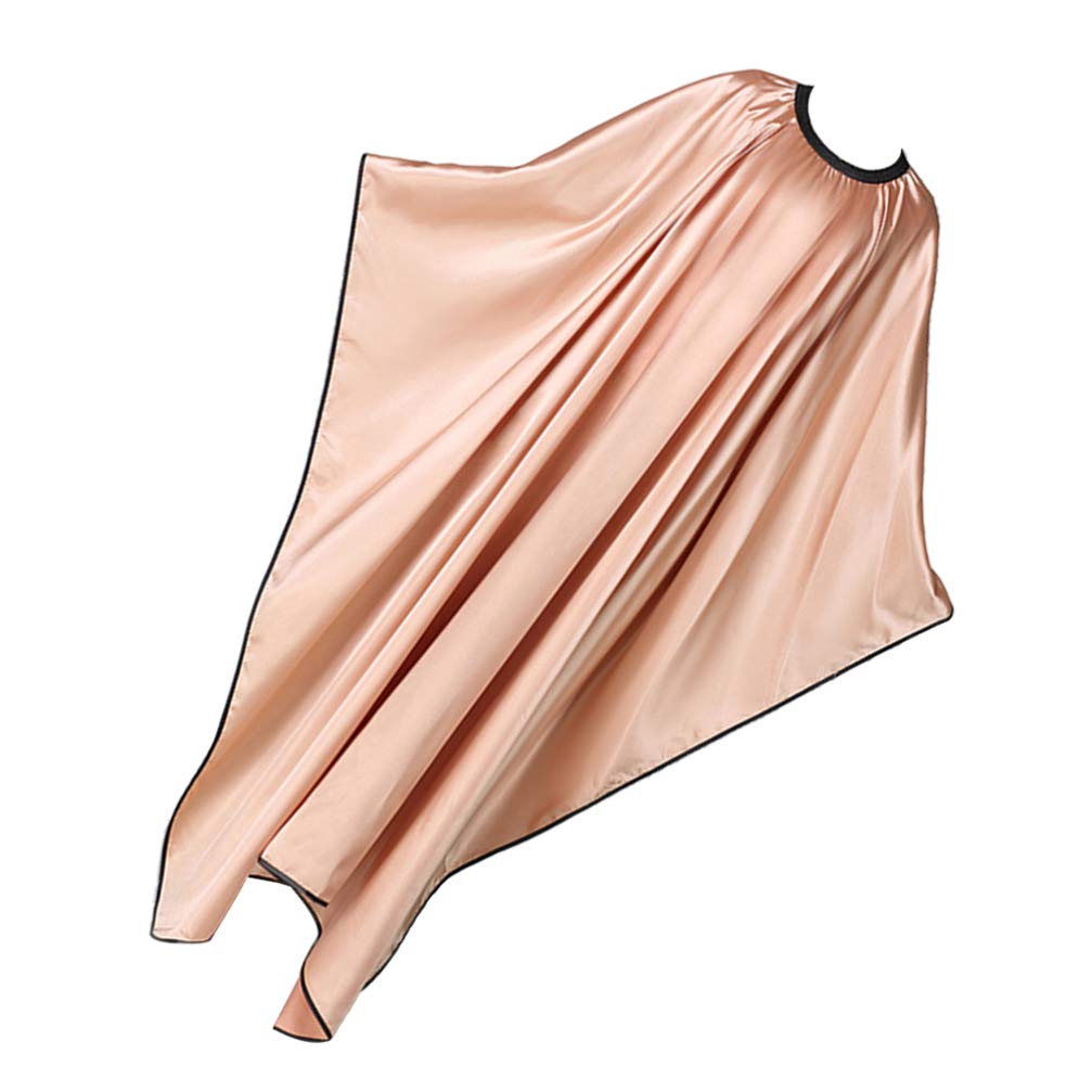 minkissy Capa de peluquería impermeable para adultos: capa ligera de salón para cortar el pelo y la permanente, protege la ropa del color y el estilo del cabello, fácil de limpiar y colocar