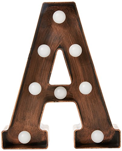 MagiGlow - Lettera LED, alfabeto, vintage, Lettera...