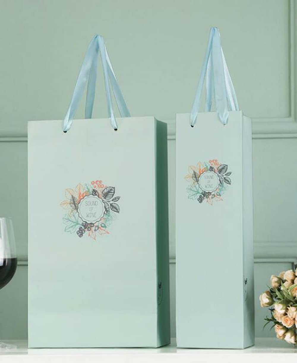 Amazon | 5枚入 ワイン入れバッグ ワイン用 紙袋 手提げ袋 ラッピング