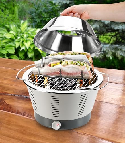Tescoma Fisch Grillhalter für zwei Fische - kein Wenden nötig, erhaltene Fischhaut, kein Auslaufen von Marinade, spülmaschinenfester Fischhalter für Grill, Backofen und Dampfgarer - GrandCHEF