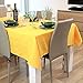 Casaviva Tovaglia rettangolare in Twill di cotone alta qualità, Elegante e moderna, feste e banchetti (Giallo sole, 180)