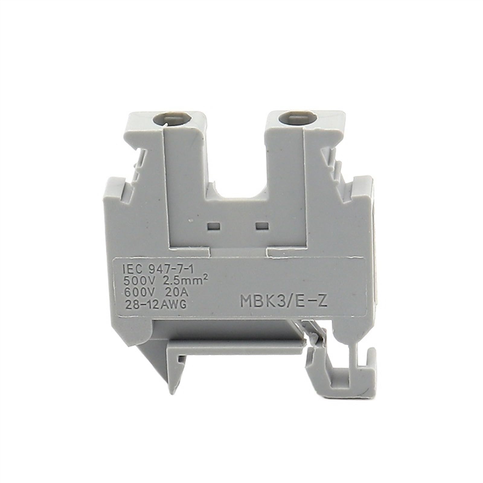10PCS MBK3/E-Z Miniature Terminal Block Electrical Wire Connector DIN Rail UK Series Terminal Cable Connector MBK/E-Z 28-12 AWG