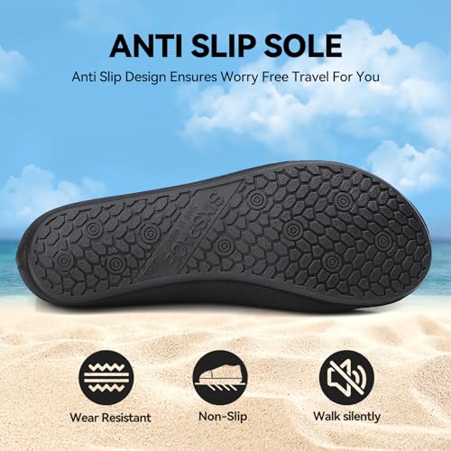 Image of Sixspace Water Shoes for Women Men Aqua Socks Swim Shower Beach Barefoot Pool Quick-Dry Non Slip Lake Surf