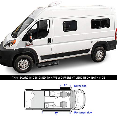 Estribos APS Premium negros para Ram ProMaster 118in miniatura 6