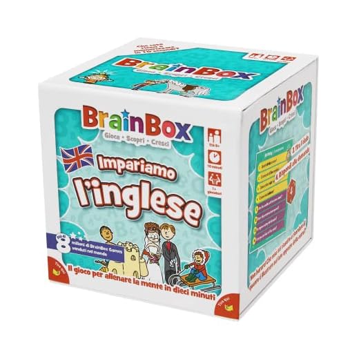 Asmodee - BrainBox Impariamo l'Inglese (2022), Gioco per Imparare e Allenare la Mente, 1+ Giocatori, 8+ Anni, Ed. in Italiano
