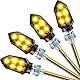 CICMOD 4 Stück LED Motorrad Blinker, 12V Mini Blinker E-geprüft mit Wasserdichtigkeit für verschiedene Zweiräder