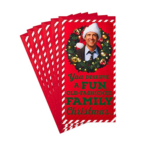 Hallmark Pack of Christmas Money or Gift Card Holders, National Lampoon's Christmas Vacation (6 Holiday Cards with Envelopes)