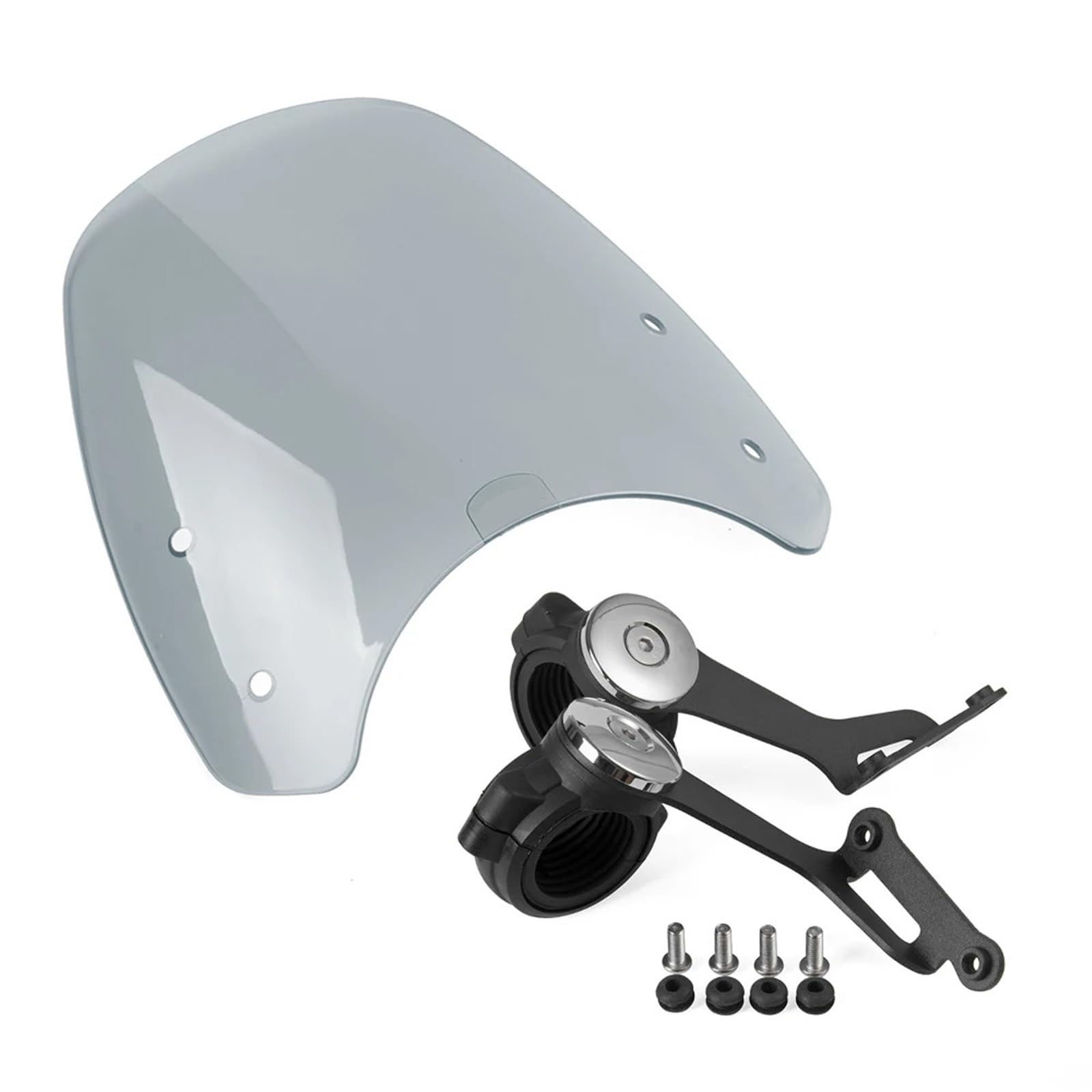 Przednia szyba motocyklowa Pasuje do Triumph Bobber Classic Flyscreen motocykl przednia szyba ochrona ekranu obrotowy stojak(Gray 1)