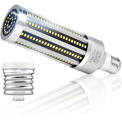 DuuToo 35W Super Bright E26 LED Corn Light Bulb 6000K Daylight Lamp 4965Lumens 350Watts Equivalen E39 Large Mogul Base Bulbs AC100-277V Indoor Outdoor Basement Garage Workshop Area Commercial Lighting Cover