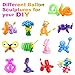 100 Pcs 260Q Balloons Kit with Pump - Kids Premium Latex Twisting Long Balloons to Make Animals Flowers, Fun Rainbow Balloons for Party Boys Girls Christmas Birthday Gifts Clowns Wedding Decor