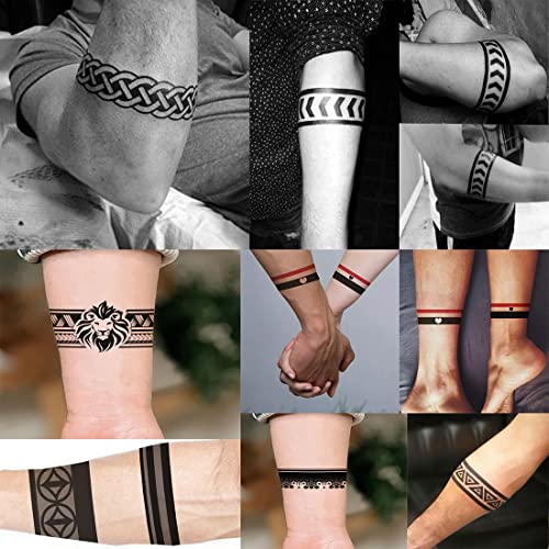 Arrow Hand Band wrist band Tattoo Temporary Tattoo Men Boys