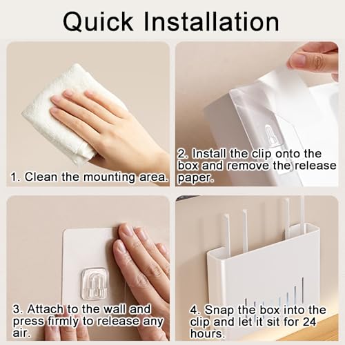 Étagère murale en acier robuste avec installation sans perforation rapide