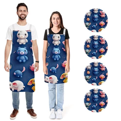 Tabliers de cuisine imperméables réglables contre projections et taches