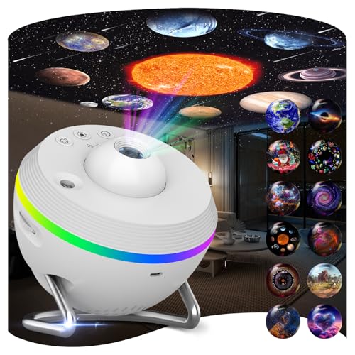 Galaxy Projector, 13 in 1 HD Planetarium Star Projector for Bedroom with Meteor Milky Way, Space...
