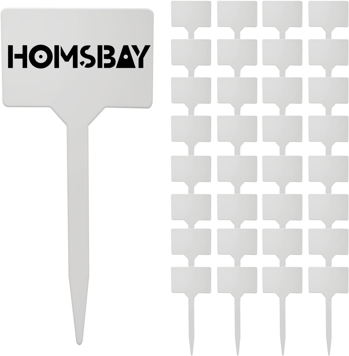 50Pcs Plant Labels,5 Inch 50 Pack Outdoor Tags Thick Garden Labels, Waterproof Durable Nursery Garden Markers, Strong Large Plant Markers for Vegetable Plants, Fruits, Flowers, Vine