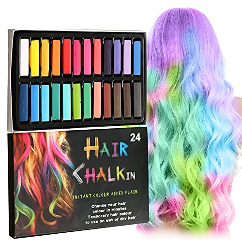 Thnkstaps Hair Chalk Comb 24 Colores Tiza para el Cabello...