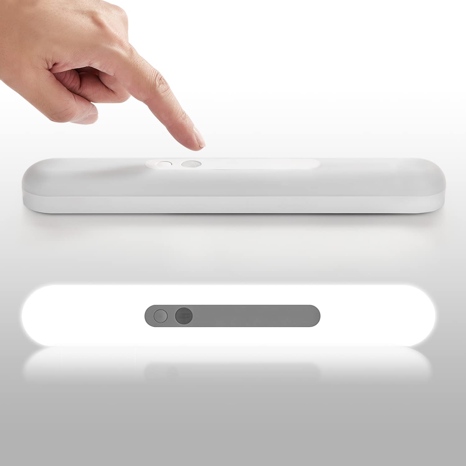 TDZDDYS [New Upgrading] 59-LED Closet Light, Motion Sensor Cabinet Lights, Battery Powered Light, USB Rechargeable, Dimmable, Magnetic Night Light for Kitchen, Hallway, Wardrobe, Cupboard (30cm-White)