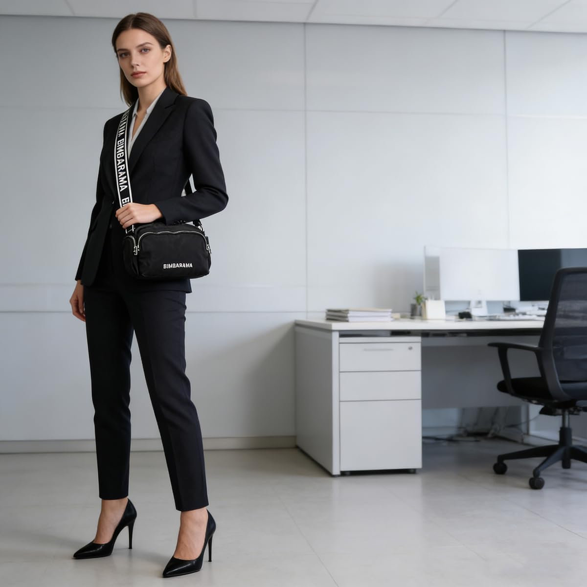 Medium Nylon Pocket Crossbody Bags for Women's,Adjustable Strap Shoulder Bag for Unisex,Travel Bag for Everyday Use - Image 8