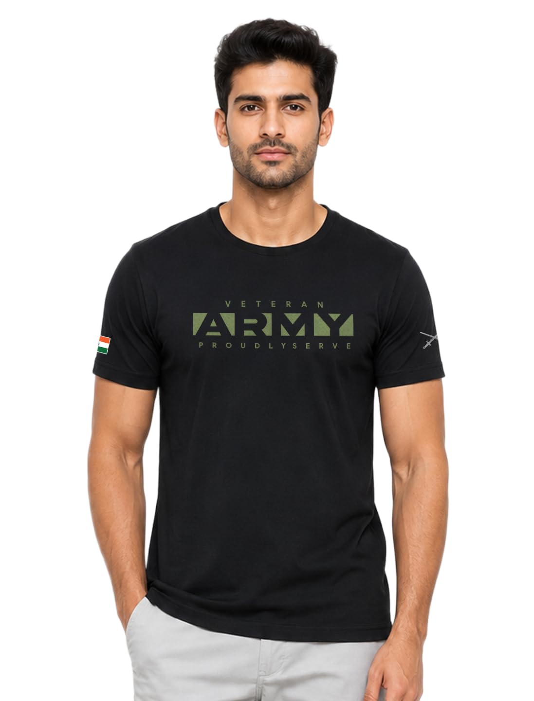 Army Veteran Tshirt for Men | Printed T Shirt for Men | 100% Cotton Regular Fit T-Shirt |Printed T Shirt-picture-27