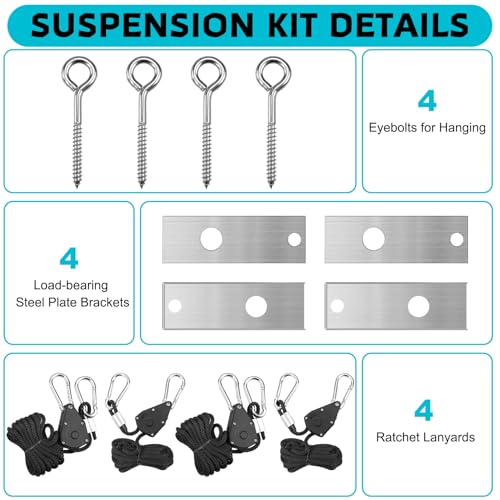 5822 Basement Dehumidifier Suspension Kit, Maximum Load Capacity 300 lbs, Noise Reducing Dehumidifier Accessory for Multiple Models,5822 Suspension Kit Easily Lift, Must Have for Home