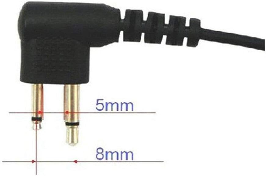Remote Speaker Mic Shoulder/Handheld with PTT for Motorola 2 Pin Walkie Talkie Microphone Compatible with Two Way Radio Motorola DP1400 CP040 GP68 GP88 GP300 - Image 5