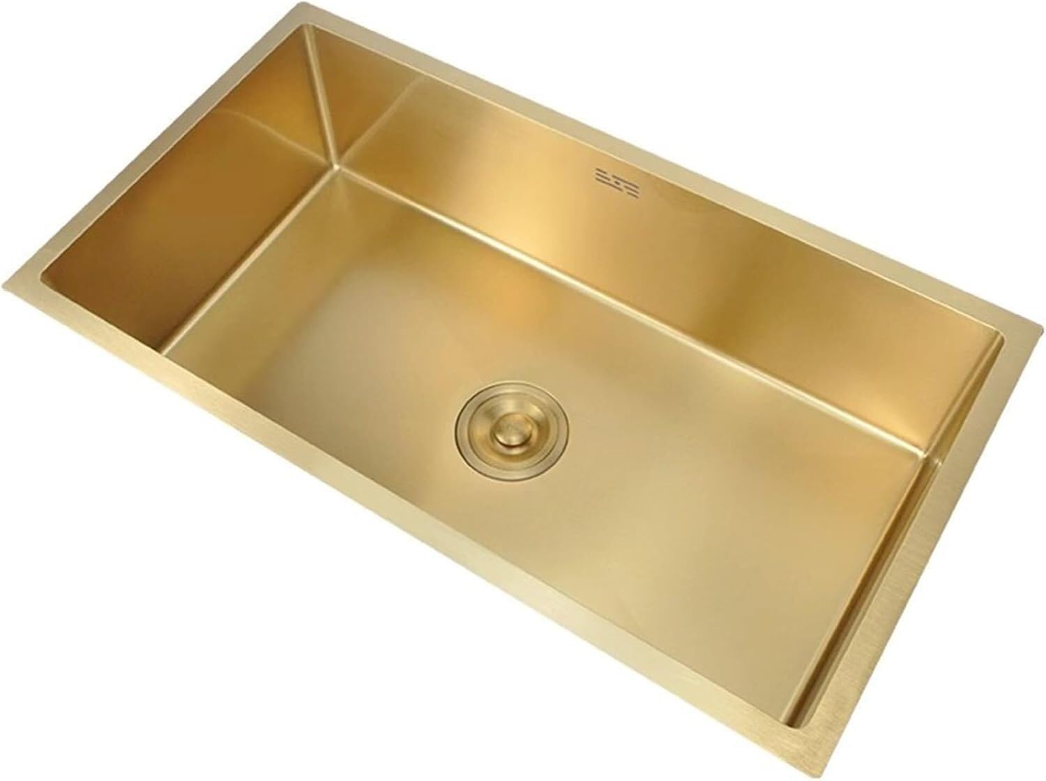 Évier de bar Golden Kitchen en inox doré au design minimaliste chic