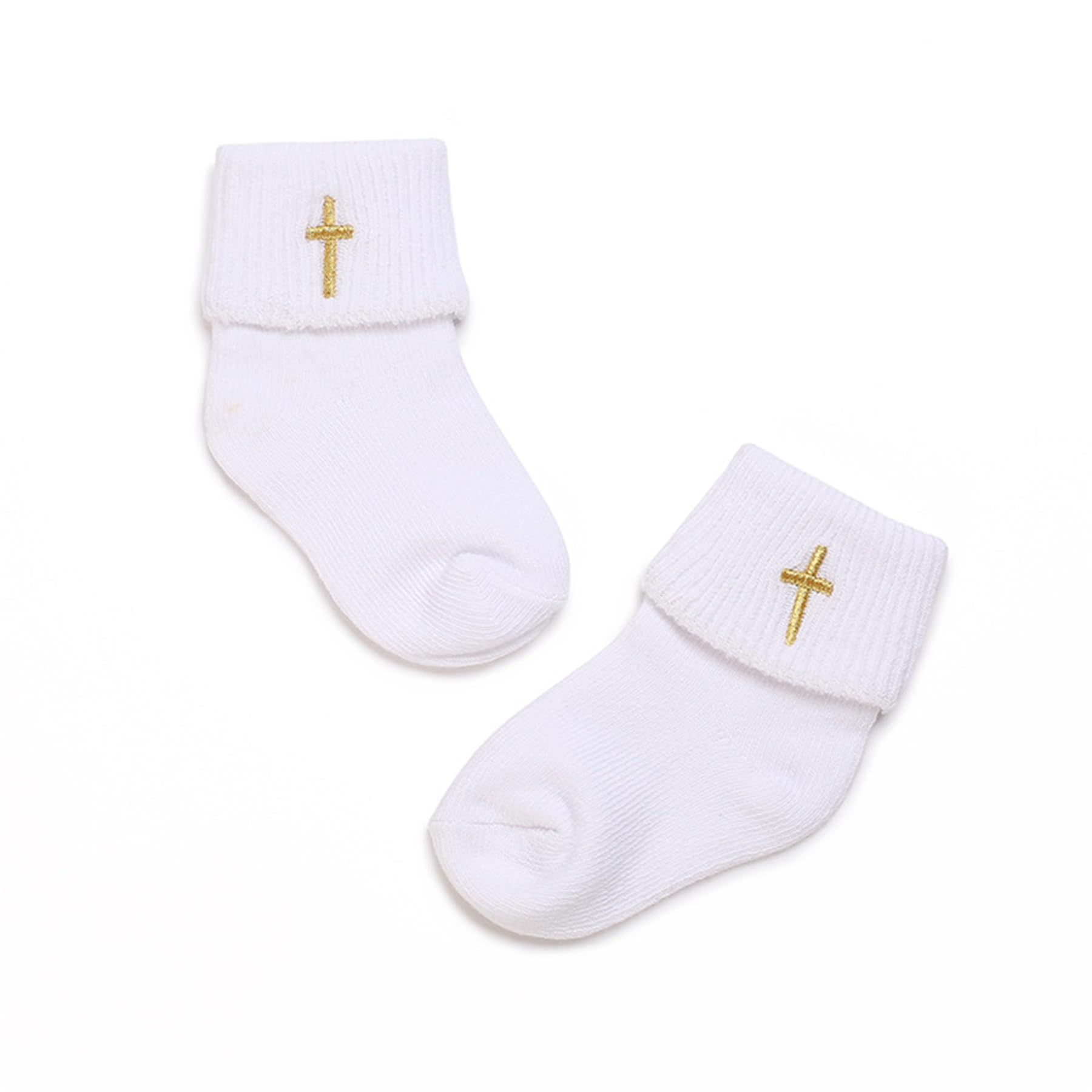 Baby Taufe Schuhe und Socken, Jungen Mädchen Baby Kleinkind, weiche Sohle weiße Taufe Sneaker Socken, 3 Stück
