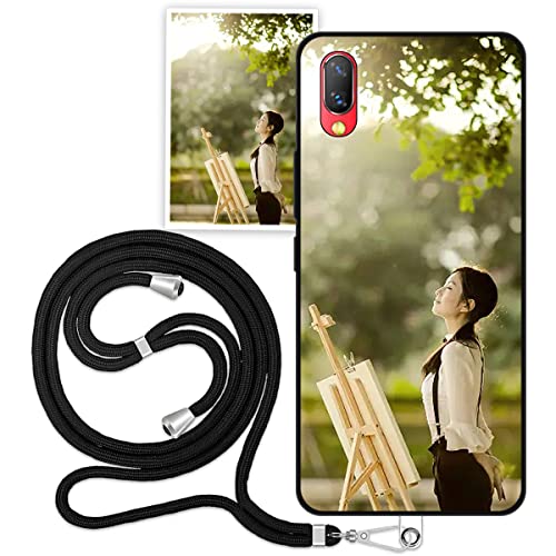 Sunrive Funda Personalizada Compatible con Vivo NEX S,Silicona Flexible Mate Carcasa Personalizable para tu móvil con Foto Imagen Frase o Texto+1X Correa Universal para teléfono móvil