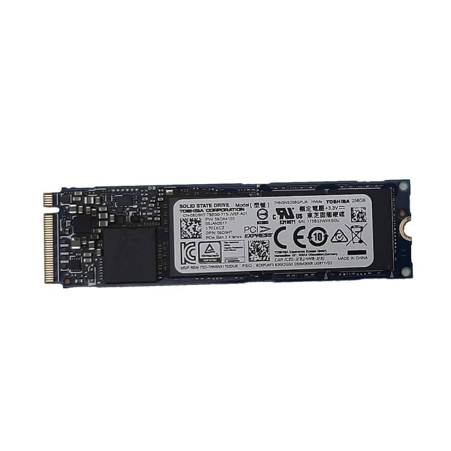 ②-W728-TOSHIBA NVMe 256GB SSD 4点 Toshiba SSD 256GB NVMe M.2 2280 THNSN5256GPUK Gen 3 x4 PCIe
