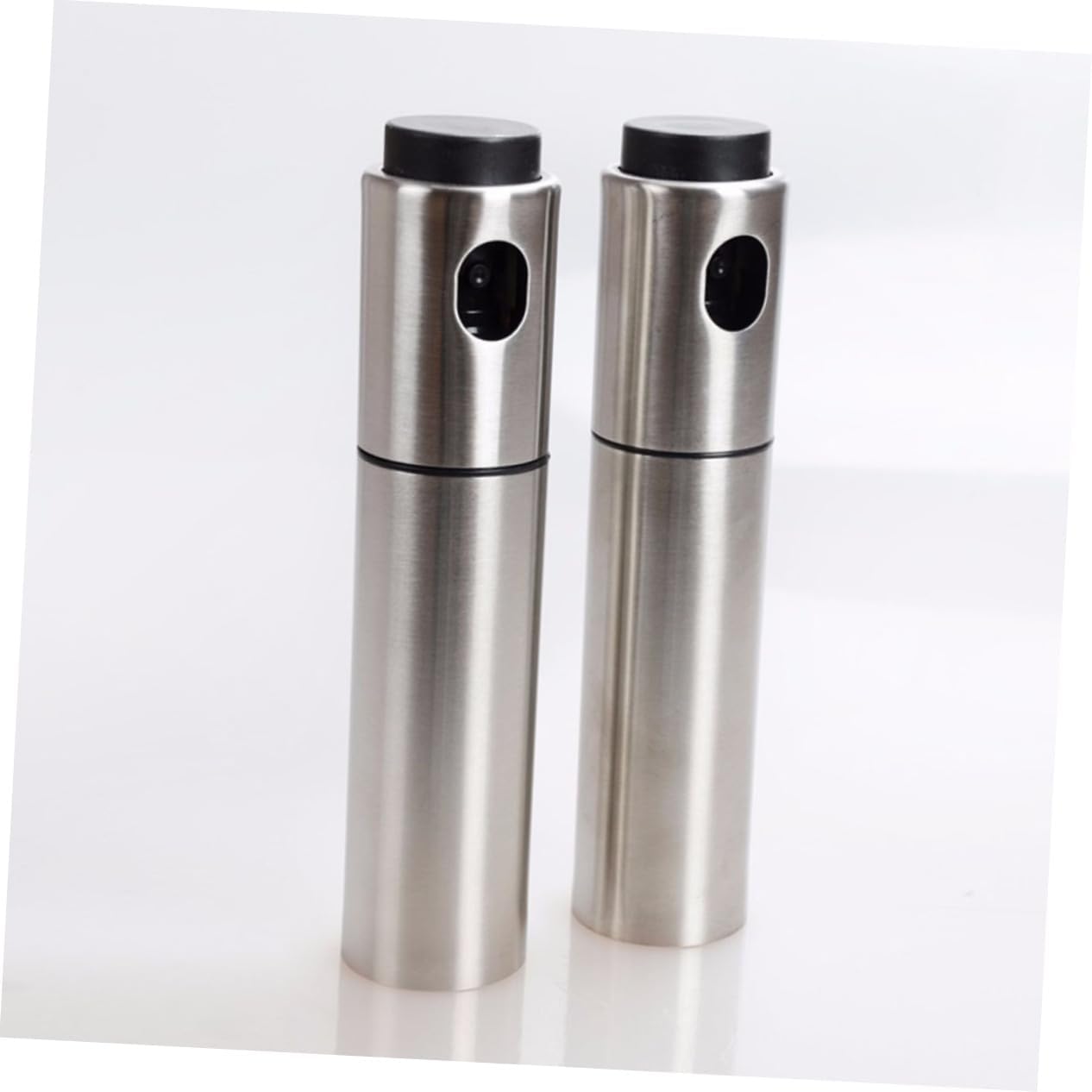 PRETYZOOM 2pcs Stainless Steel Oil Sprayer Vinegar Grade Fine Mist Dispenser for Cooking Grilling Baking and Roasting
