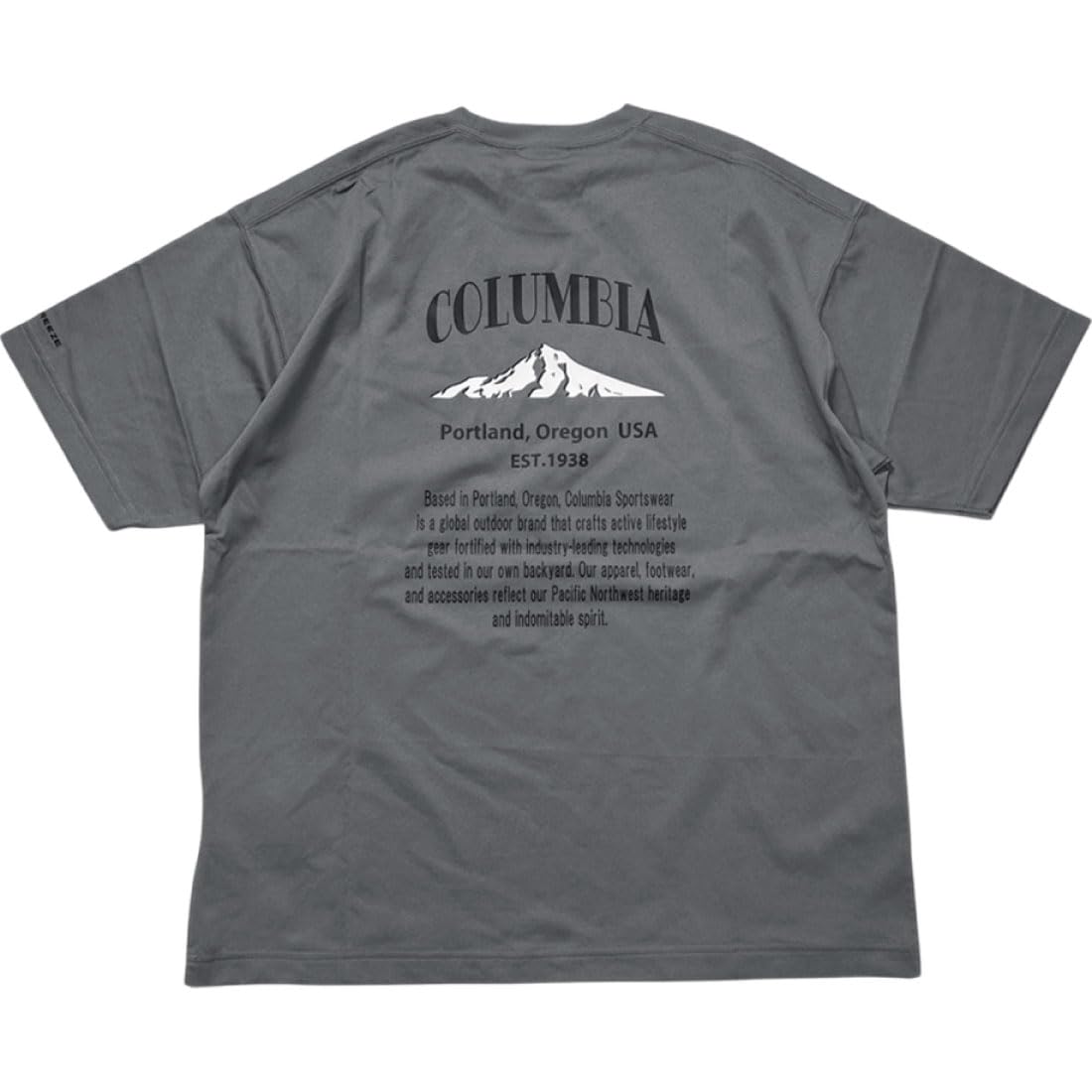 [コロンビア] コールドベイダッシュショートスリーブTシャツ | PG3277 | City Grey Back Print | Lサイズ