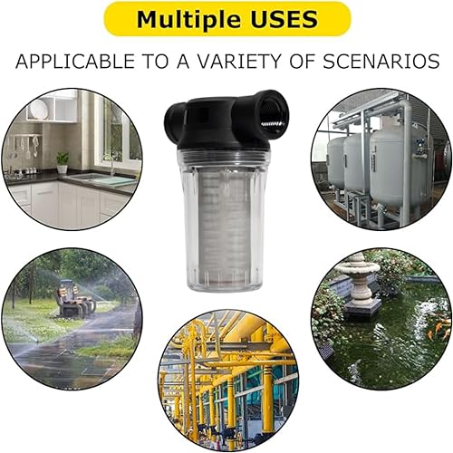 Image of Generic 1 inch 80 Mesh Water Pump Strainer Filter for High Pressure Washer, Sediment Filter Attachment