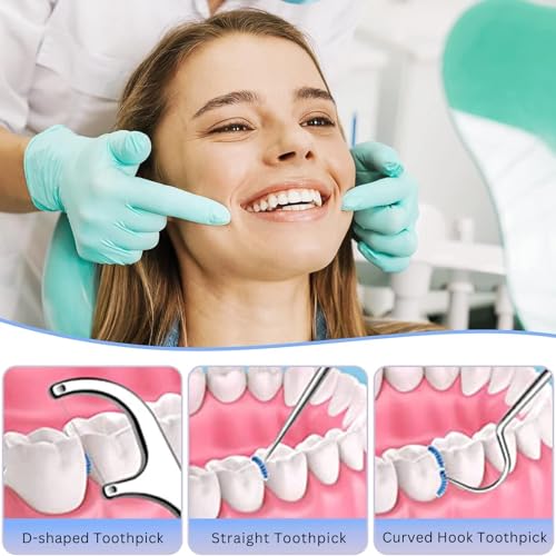 Image of Solitude 7 in 1 Teeth Cleaning Tool Kit | Portable Stainless Steel Dental Tools for Outdoor Camping, Travel, and Braces Maintenance | Toothpicks Pocket Set with 50 Pieces Dental Floss